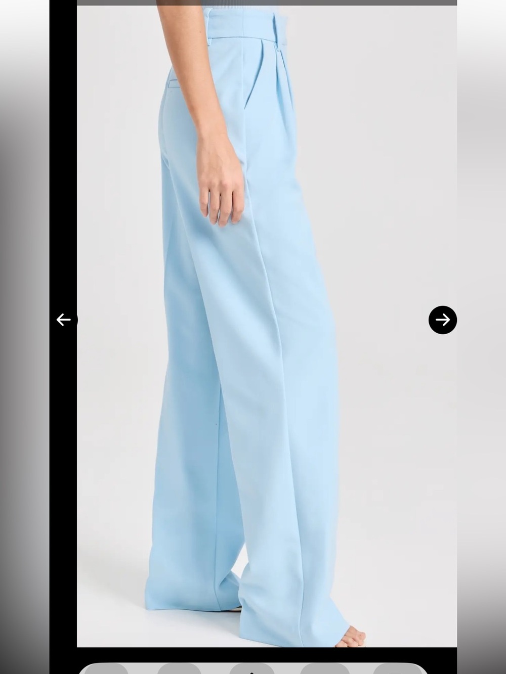 Favorite Daughter Vienna Pleated The Favorite Pants Wide Leg High Rise Trousers - Picture 12 of 13